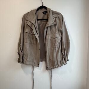 Beceel Brown Bottom Tie Jacket Medium